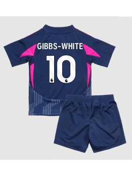 Nottingham Forest Morgan Gibbs-White #10 Replika Borta Kläder Barn 2024-25 Kortärmad (+ byxor)